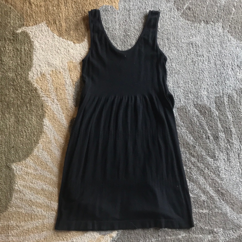 Short black tie-back dress